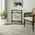thumbnail image 5 of Evelyn&Zoe Ricardo 22" Wide Rectangular Console Table with Metal Shelves, Blackened Bronze, 5 of 8