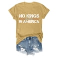 thumbnail image 4 of HXWCHs T-Shirt Uni pour Femme de Tous les Jours Mode Décontractée T-Shirt à Col Rond à Manches Courtes Imprimé pour Femme Haut pour Tous les Jours S Jaune, 4 of 4