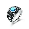thumbnail image 2 of Mementos PJM Custom Large Men's Class Rings Sterling Silver for High School and College Graduation, 2 of 6