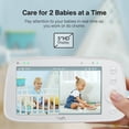 thumbnail image 6 of VAVA Baby Monitor Split View, 5" 720P Video Baby Monitor with 2 Pan Tilt Zoom Cameras, Infrared Night Vision & Thermal Monitor, 6 of 7