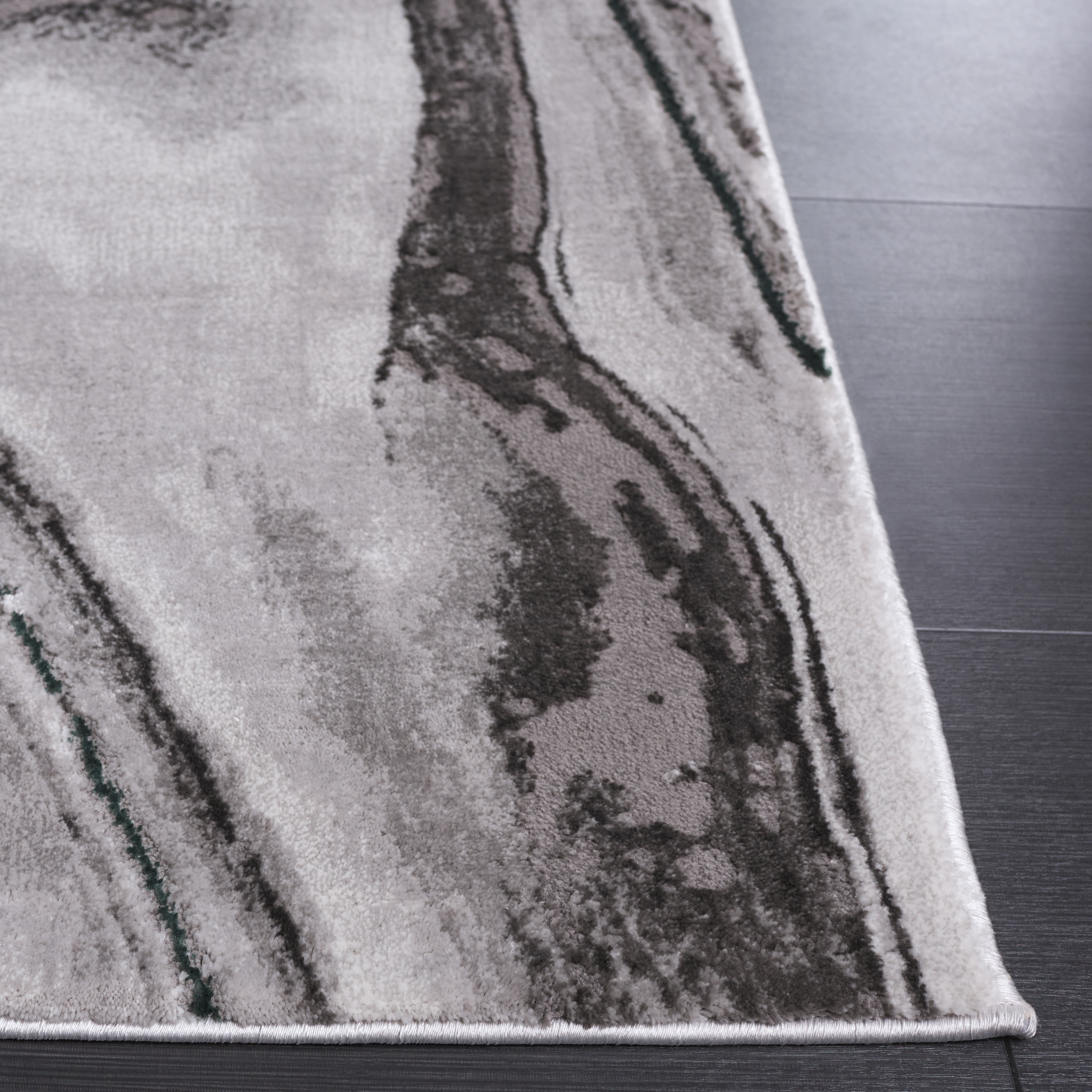 Safavieh Craft Angjelko Abstract Area Rug, Gray/Green, 2'7" x 5'