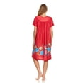 thumbnail image 4 of Lati Fashion Women Nightgown Sleepwear Female Sleep Dress Nightshirt Red XL, 4 of 4