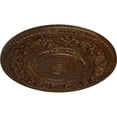thumbnail image 3 of 33 7/8"OD x 2 3/8"P Rose Ceiling Medallion (Fits Canopies up to 13 1/2"), Hand-Painted Root Beer Crackle, 3 of 5