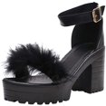 thumbnail image 2 of Womens Sandals Block Heel Platform Chunky Heeled Clear Transparent String Wedges Ankle Strap Sandals for Women, 2 of 6