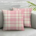 thumbnail image 3 of Nawypu  Valentine's Day Pink and White Love Throw Pillow Covers,Valentine Plaid Wedding Cushion Case Decoration for Sofa Couch, 3 of 5