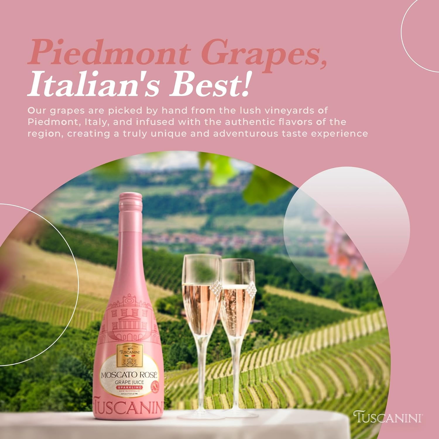 (Pack Of 6) Tuscanini Rose Sparkling Tuscanini 25.3 Fo