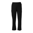 thumbnail image 6 of longantii Scrub Pants for Women Stretch Straight-Leg Cargo Pant Nursing Soft Uniform Pants Scrub Bottoms with Side Pockets Black XL, 6 of 6