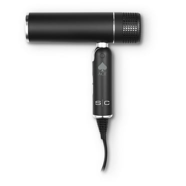 StyleCraft Ace Hair Dryer, Compact Professional, Powerful Motor, Foldable, Lightweight, 120 Volts, Black