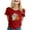 Red, variant on Women's Halloween Graphic T-Shirt Cute Printed Fashion Tee Casual Comfortable Ladies Top