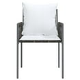 thumbnail image 2 of vidaXL Garden Chairs with Cushions 6 pcs Brown 54x61x83 cm Poly Rattan, 2 of 5