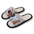 thumbnail image 4 of KANG Colorful Thick Soled Linen Slippers For Indoor Non Slip Slippers, 4 of 9