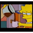 thumbnail image 2 of Men's The Simpsons Lisa Needs COFFEE, Sleepy Eyes Wake Up  Long Sleeve Shirt Black X Large, 2 of 4