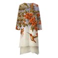 thumbnail image 5 of Vestido Largo Informal Con Cuello Redondo Y Manga Larga Con Estampado Floral Y Botones Para Mujer Odeerbi  ODB115314, 5 of 5