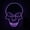 Purple, variant on Stardget LED Scary Skull Halloween Mask Costume Cosplay EL Wire Light Up Halloween Party