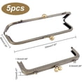 thumbnail image 3 of 5pcs 7.8 Inch Square Coin Purse Clasp Metal Frame Kiss Clasp Lock Purse Handle Frame Red Copper Kiss Clasp Frame for Purse Making Square Bag Clutch Frame DIY Craft DIY Antique Bronze, 3 of 8