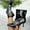 #084-Black, variant on Taylonsss Women's Patent Leather Pointed Toe Stiletto Ankle Boots with Fold-Over Cuff for Winter Comfortable Heel and Cozy Lining for All-Day Wear