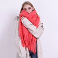 thumbnail image 1 of Bufanda de Mohair gruesa y cálida para mujer, chal de imitación de Cachemira, barba gruesa, Color sólido, otoño e invierno, novedad Fivean unisex, 1 of 2