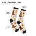 thumbnail image 2 of Crew Socks for Women Men, Cute Bee Honey Jar Hive Bear  Moisture Running Athletic Football Striped Socks Cushion Tube Socks, 2 of 7