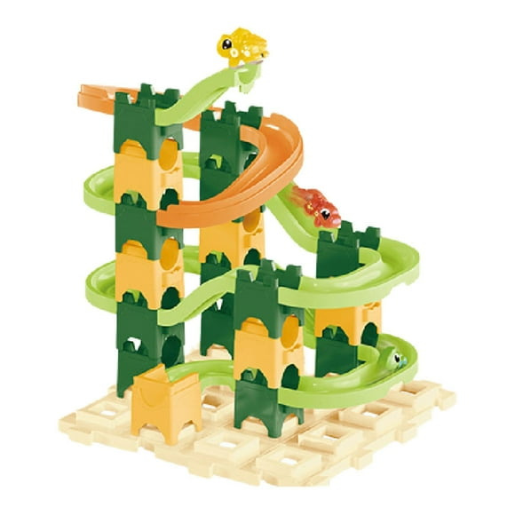 Pista de canicas para niños, regalo de cumpleaños, educativo, bricolaje, fácil de montar, juego de laberinto de canicas 36 piezas