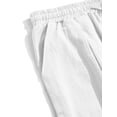 thumbnail image 6 of TANBOM Men's Loose Fit Cotton Casual Drawstring Pants, White, 1-Pack, 2XL, 6 of 8