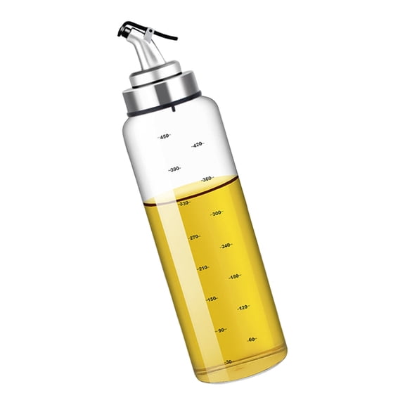 WINDLAND Clear Glass Spill Proof Condiment Bottle With Tight Lid Kitchen Liquid Dispenser