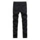 thumbnail image 2 of Pantalones Vaqueros Rasgados Con Cremallera Y Agujero En La Rodilla Para Hombre, Pantalones Largos Desgastados Elásticos Delgados (Negro)(34)-189491.04 Likrtyny Caballero, 2 of 9