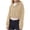 Khaki, variant on Girls Cropped Hoodie Zip Up Sweatshirt Long Sleeve Solid Color Pullover Jacket Teen Fashion Outerwear Casual Fall Winter Coat Orange 11-12 Years