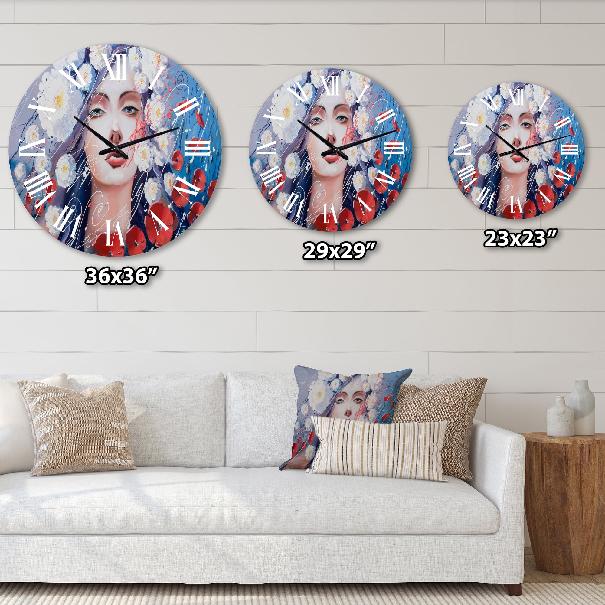 Designart 1 in Quartz Traditional Wall Clock