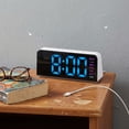 thumbnail image 2 of Unique Bargains Dimmable Dual Alarm Clock for Bedside and Nightstand 6.3" x1.6" x2.6", 2 of 7