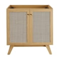 thumbnail image 2 of Pemberly Row 30" Adjustable Shelf Wood Bathroom Vanity Cabinet in Oak, 2 of 9