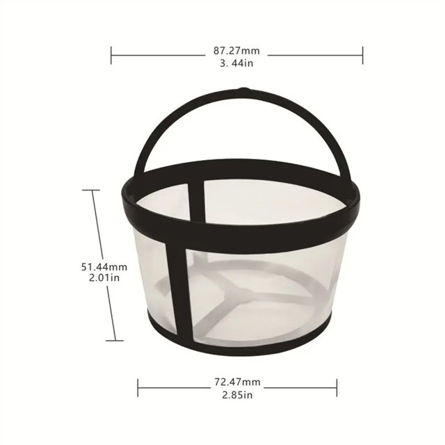 4PCS Coffee filter, tea filter, FDA filter, 304 stainless steel mesh, nylon coffee machine filter coffee accessories 4 cups