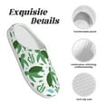 thumbnail image 5 of KLL Cartoon Turtle Pattern Adult Unisex Cozy Slippers,Fuzzy Slip-on Slippers TPR Sole Slippers Comfort Plush Home Footwear for Indoor & Outdoor-37/38, 5 of 7