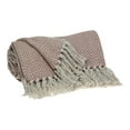 thumbnail image 2 of HomeStock Lakeside Living Transitional Design Handloomed 52" x 67" Cotton Throw Blanket, Cozy Throw Blanket for All Living Spaces-Color:Pink, 2 of 8