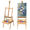 Natural, variant on Yacona Wooden Easel for Painting, Adjustable Art Easel for Adults with Storage Drawer, Folding Easel Stand for Sign, Wedding Display, Painting, Natural