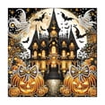 thumbnail image 2 of Halloween Diamond Art Kit for Adults, 11.81In Special Shape Drill Pumpkin Ghost Bat Canvas Set, Stress Relief DIY Craft Art for Home Wall Holiday Decor, Frame Not Included, 2 of 7