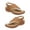 Brown, variant on huanledash Women Sandals Open Toe Strap Wedges Solid All Match Flip Flop Type Faux Leather Retro Anti-slip Roman Sandals for Beach