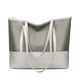 thumbnail image 1 of Bolso de hombro Oxford para mujer, bolso de mano de empalme de PU para mujer a la moda (gris) Likrtyny Para estrenar, 1 of 4