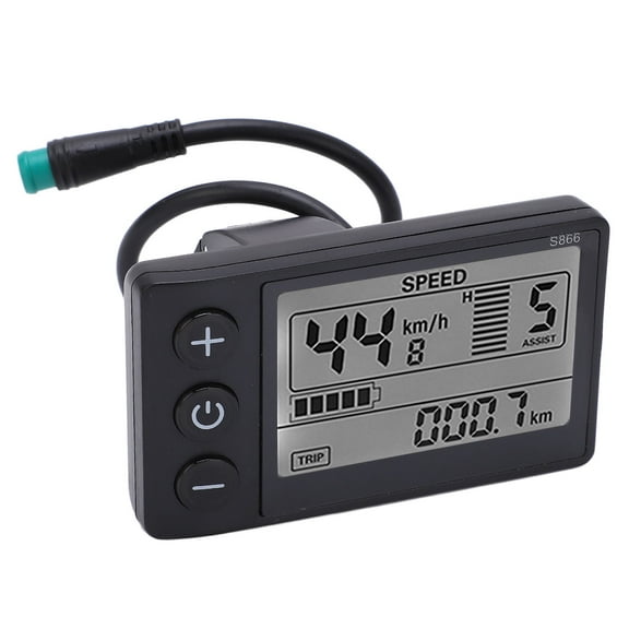 Bike Electric S866 LCD Display Meter 24V 36V 48V Control Panel With Waterproof Plug