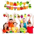 thumbnail image 3 of Fruit Theme Birthday Party Decorations Happy Birthday Banner Orange, Strawberry, Watermelon, Pineapple Fruit Patterns Garland for Summer Fruit Birthday Party Baby Shower Supplies, 3 of 4