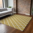 thumbnail image 6 of Addison Rugs Mayfield Washable Transitional Lattice Gold Rectangle Rug, 5' x 7'6", 6 of 6