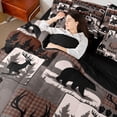 thumbnail image 4 of Feelyou Jungle Wildlife Teens Bedding Comforter Set 7pcs, Rustic Bear Deer Queen Bedding Sets, Farmhouse Hunting Theme Reversible Queen Sheet Sets, Luxury Bedroom Decor, 4 of 7