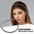 thumbnail image 2 of Diadema de Imitación Diamante Unique Bargains para mujeres negro 0,31 Pulgadas ancho, 2 of 7