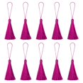 thumbnail image 1 of Unique Bargains 6.5' Silky Bookmark Tassels with Loop for DIY Craft Accessory, 20Pack Rose Red, 1 of 5