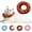 Brown, variant on Cat Cone Collar Soft, Cute Adjustable Cat Donut Collar After Surgery, Kitten Recovery Cones to Stop Licking & Scratching, Wound Healing Neck Elizabethan Collars for Cats