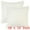 White, variant on Unique Bargains Solid Neutral Square Throw Boho Decorative Pillow Covers Set of 2 for Home White 18" x 18"