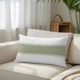thumbnail image 3 of Sage Green Striped Body Pillow Cover, Pillowcase Protectors with Zipper, Breathable Decorative Throw Pillow Case Cover, Modern Geometric Abstract Art Pillow Shams for Couch Sofa 24x36Inch, 3 of 8