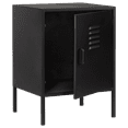 thumbnail image 3 of Bouclair Black Metal Locker Side Table, 3 of 10