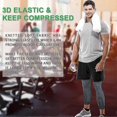 thumbnail image 4 of Sports Knee Pads Men & Women Knee Brace, Breathable Non-Slip Elastic Compression Medical Knee Pads for Movement, Running, Meniscus Tear, ArthritisXXL, 4 of 5