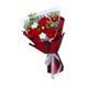 thumbnail image 2 of Guirnalda de flores artificiales tejidas a crochet, ramo de flores preservadas, regalo para esposa Rojo, 2 of 9