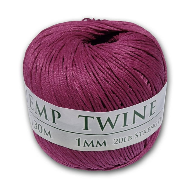 Hemp Twine Ball Magenta 1mm